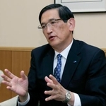 　関西経済同友会の代表幹事に就任し、インタビューに応じるＪＲ西日本の長谷川一明会長