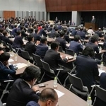 　自民党の有志議員が発足させた議員連盟「国力研究会」の初会合＝２１日午後、国会