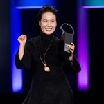 　スペインのサンセバスチャン国際映画祭で最優秀主演俳優賞を受賞した趙簫泓さん＝２０２５年９月（ゲッティ＝共同）