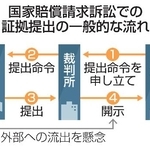 　国家賠償請求訴訟での証拠提出の一般的な流れ