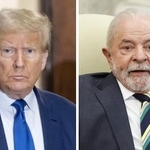 　トランプ米大統領、ブラジルのルラ大統領（いずれもゲッティ＝共同）