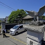 　強盗殺人事件現場の住宅＝１７日、栃木県上三川町