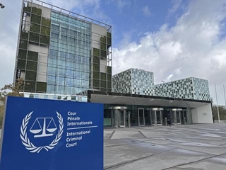 　オランダ西部ハーグにある国際刑事裁判所（ＩＣＣ）＝２０２５年９月（共同）