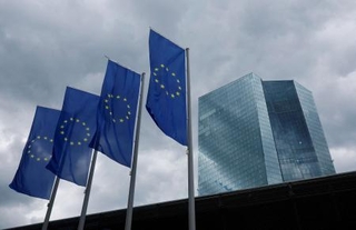　欧州中央銀行（ＥＣＢ）の建物＝ドイツ・フランクフルト（ロイター＝共同）