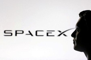 　スペースＸのロゴ（ロイター＝共同）