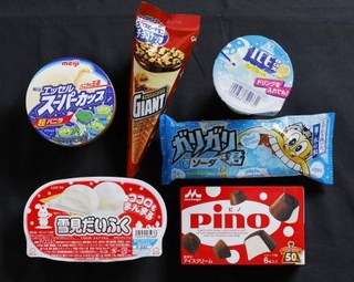 　アイス大手６社の代表商品