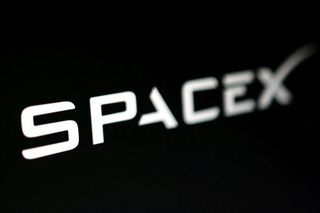 　スペースＸのロゴ（ロイター＝共同）