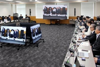 　日本の漫画の海外発信強化に向けた官民コンソーシアムの初会合＝１８日午後、東京・霞が関