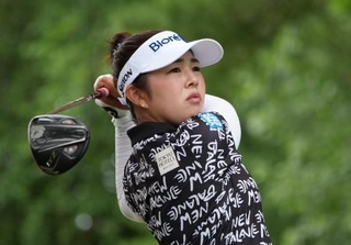 　最終ラウンド、プレーオフを制して優勝した山下美夢有＝ブライズフィールドＣＣ（共同）