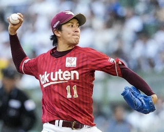 　オリックス戦に先発した楽天・岸＝ほっともっと神戸