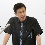 　記者会見する松本デジタル相＝２日午前、デジタル庁