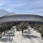 　サッカーＷ杯北中米３カ国大会の１次リーグ第２戦で、日本代表がチュニジアと対戦するメキシコ北部モンテレイのモンテレイ競技場（共同）