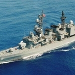 　あさぎり型護衛艦「うみぎり」（海上自衛隊提供）