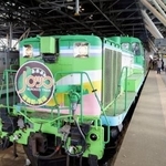 　ＪＲ旭川駅に入線する観光列車「富良野・美瑛ノロッコ号」＝６日午前