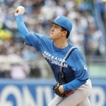 　ヤクルト戦で完投し、５勝目を挙げた日本ハム・北山＝神宮