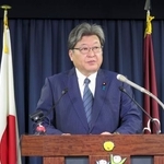 　記者会見する自民党の萩生田幹事長代行＝９日午前、東京・永田町の党本部