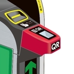 　ＪＲ東日本のＱＲコード式の切符に対応した自動改札機のイメージ（同社提供）