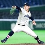 　横浜商大戦に先発した国学院大・藤本＝東京ドーム