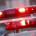 　警察車両の赤色灯