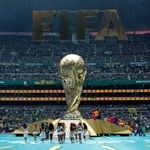 　サッカーＷ杯北中米３カ国大会の開会式の様子＝１１日、メキシコ市（ＡＰ＝共同）