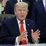 　トランプ米大統領＝１１日、ワシントンのホワイトハウス（ゲッティ＝共同）