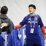 　１０日、サッカーＷ杯北中米３カ国大会１次リーグのオランダ戦に向けた練習を終え、引き揚げる遠藤航＝ナッシュビル近郊（共同）