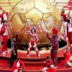 　サッカーＷ杯北中米３カ国大会１次リーグのカナダ-ボスニア・ヘルツェゴビナ戦を前に開かれた開幕セレモニー＝１２日、トロント（ゲッティ＝共同）
