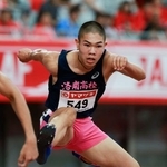 　男子４００メートル障害決勝　力走する後藤大樹＝パロマ瑞穂スタジアム