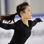 　練習を公開したフィギュアスケート女子の島田麻央＝京都府宇治市
