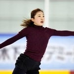 　練習を公開したフィギュアスケート女子の千葉百音＝京都府宇治市