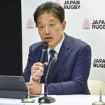 　日本ラグビー協会の岩渕健輔専務理事＝２０２６年１月１４日、東京都港区