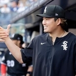 　ホワイトソックスの村上宗隆＝１６日、ニューヨーク（ゲッティ＝共同）