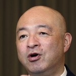 　インタビューに答える三菱ＵＦＪモルガン・スタンレー証券の関浩之社長