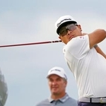 　第２ラウンド、通算イーブンパーで１１位の久常涼＝シネコックヒルズＧＣ（共同