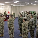 　熊本市の陸自健軍駐屯地で行われたレゾリュート・ドラゴンの開始式＝２０日午前