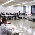 　福岡市で開かれた食品公害「カネミ油症」を巡る３者協議＝２０日午前