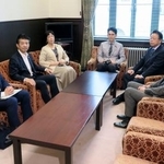 　中道改革連合、立憲民主、公明３党の幹事長、国対委員長会談＝２３日午前、国会