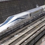 　リニア中央新幹線の試験車（ＪＲ東海提供）