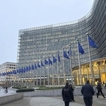 　ＥＵ欧州委員会の建物＝ブリュッセル