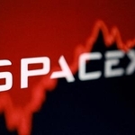 　スペースＸのロゴ（ロイター＝共同）