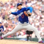 　ツインズ戦に先発登板したドジャース・大谷＝ミネアポリス（共同）