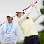 　第１ラウンド、３アンダーで８位の古江彩佳＝ヘーゼルティンナショナルＧＣ（共同）