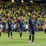　ハイチに勝利したブラジルイレブン＝１９日、フィラデルフィア（共同）