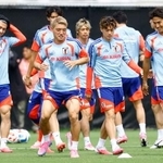 　ブラジル戦に向け調整する日本代表＝ナッシュビル近郊（共同）