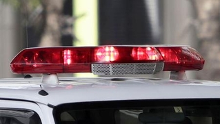 　警察車両の赤色灯