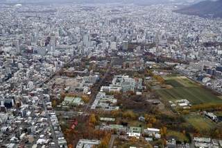 　札幌市の北海道大キャンパス