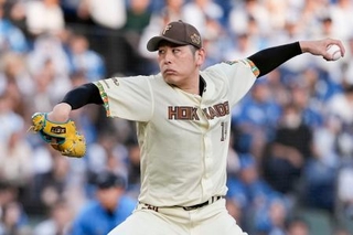 　ロッテ戦に先発した日本ハム・加藤貴＝ＺＯＺＯマリン