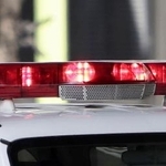 　警察車両の赤色灯