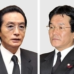 　左から野村悟被告、田上不美夫被告
