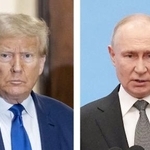 　トランプ米大統領（ゲッティ＝共同）、ロシアのプーチン大統領